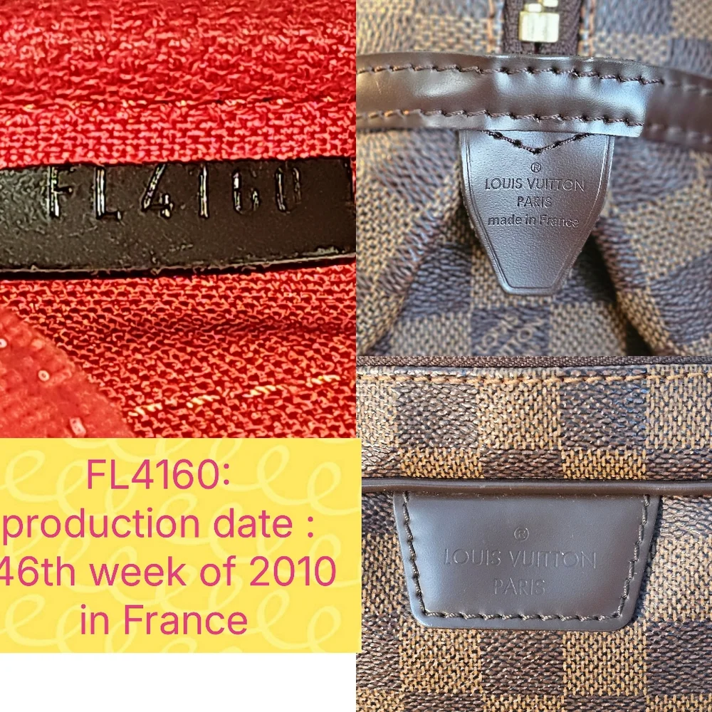 Complete Set "Giftable" Louis Vuitton Shoulder Bag Damier Ebene - Picture 7 of 16